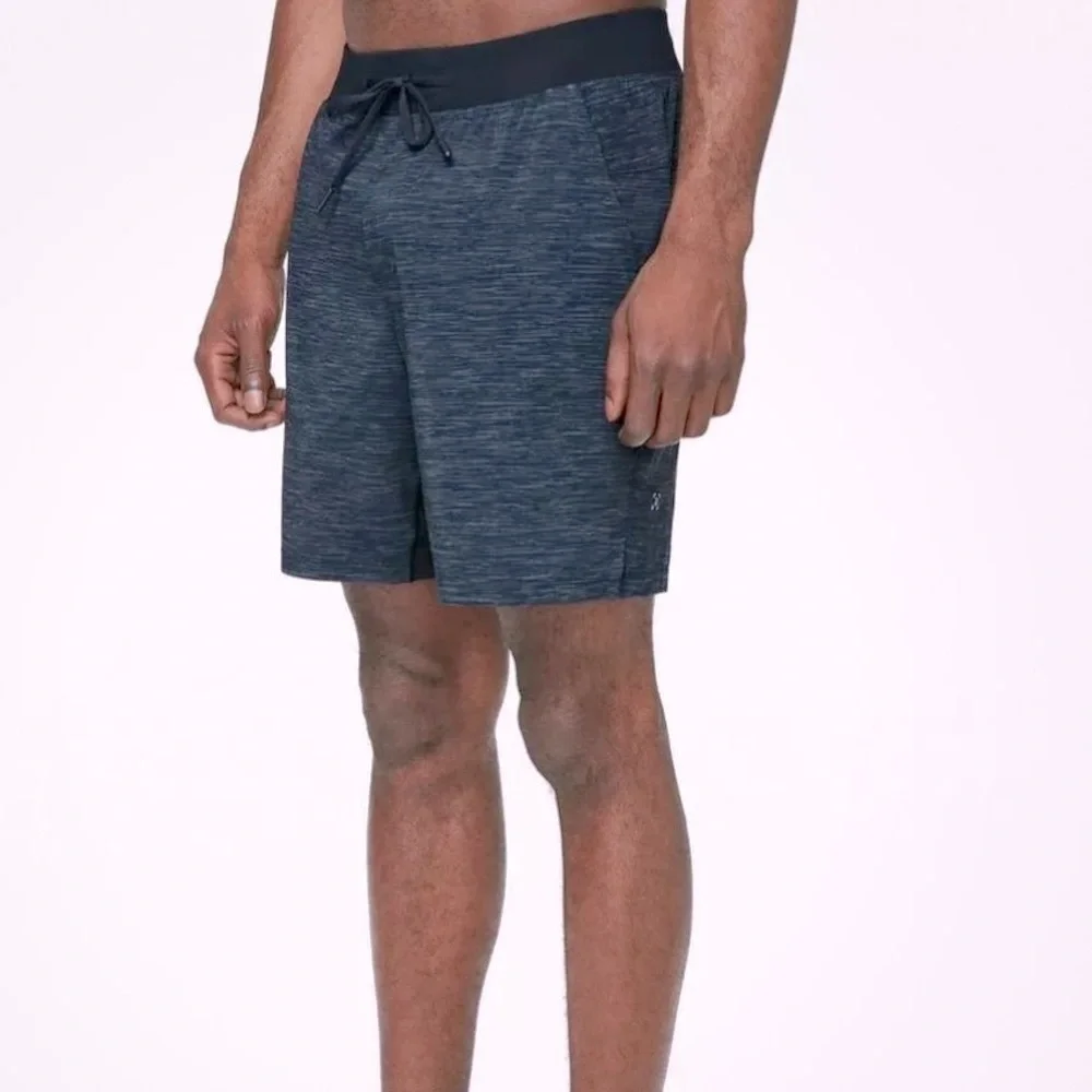 Lululemon T.H.E. Lined Heather Blue Athletic Shorts Size M